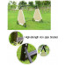 Columpio Balancín Jardín Banco de 3 plazas para Columpios de jardín con Techo Desmontable