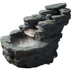 ksamwjf Fuente de Mesa Fuente de Piso Cascada de rocalla pequeña para Interiores y Exteriores, Adecuada para la Familia, jardín al Aire Libre, balcón, decoración de Patio Fuente de Cascada ksamwjf Fuente de Mesa Fuente de Piso Cascada de rocalla pequeña para Interiores y Exteriores, Adecuada para la Familia, jardín al Aire Libre, balcón, decoración de Patio Fuente de Cascada