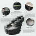 ksamwjf Fuente de Mesa Fuente de Piso Cascada de rocalla pequeña para Interiores y Exteriores, Adecuada para la Familia, jardín al Aire Libre, balcón, decoración de Patio Fuente de Cascada ksamwjf Fuente de Mesa Fuente de Piso Cascada de rocalla pequeña para Interiores y Exteriores, Adecuada para la Familia, jardín al Aire Libre, balcón, decoración de Patio Fuente de Cascada