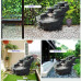 ksamwjf Fuente de Mesa Fuente de Piso Cascada de rocalla pequeña para Interiores y Exteriores, Adecuada para la Familia, jardín al Aire Libre, balcón, decoración de Patio Fuente de Cascada ksamwjf Fuente de Mesa Fuente de Piso Cascada de rocalla pequeña para Interiores y Exteriores, Adecuada para la Familia, jardín al Aire Libre, balcón, decoración de Patio Fuente de Cascada